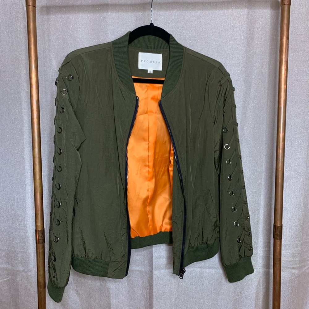 Lightweight army green jacket